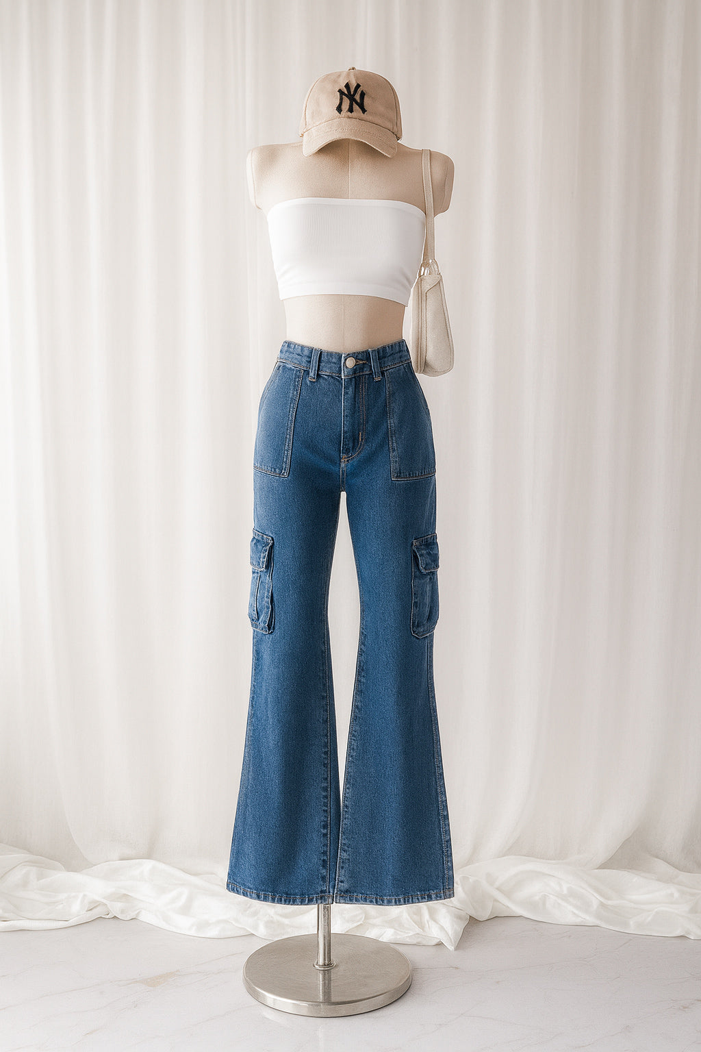 Jean cargo + straple