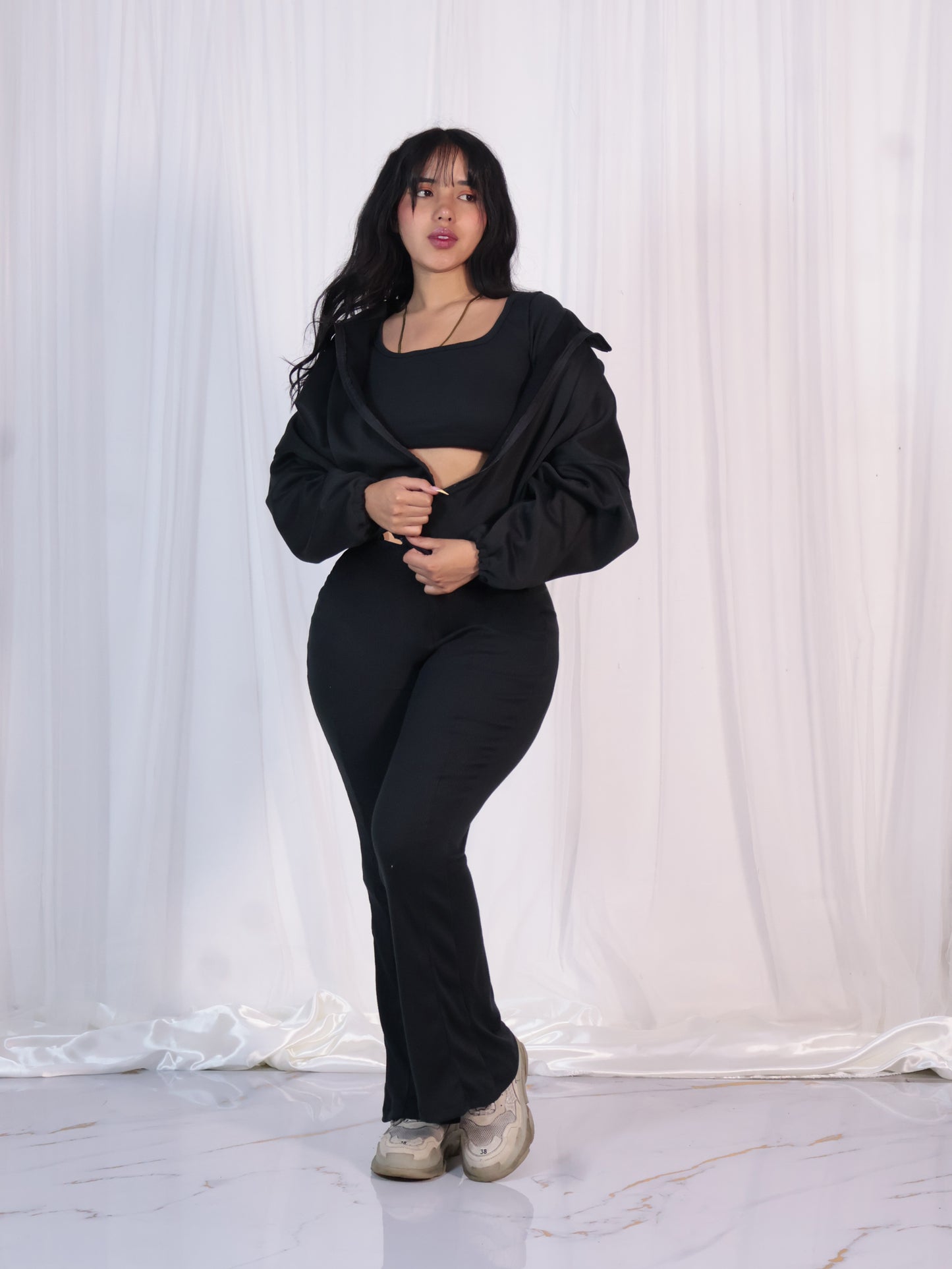 Conjunto rib (Pant y top) + Chaqueta ✨