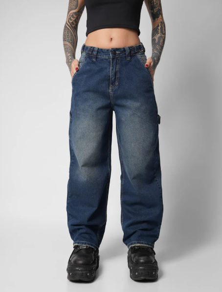 Jean baggy azul oscuro