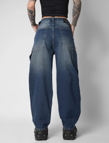 Jean baggy azul oscuro