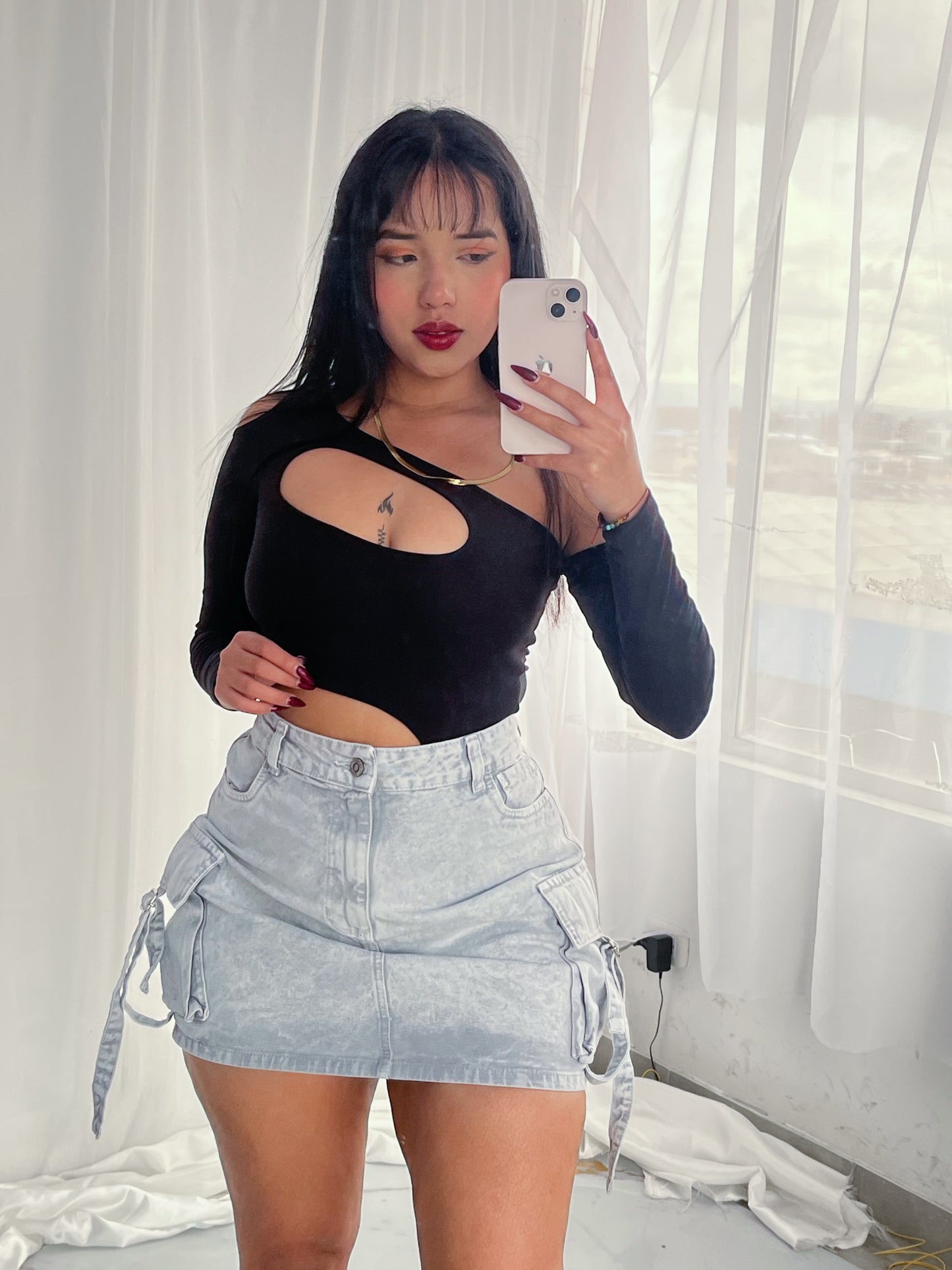 Falda cargo + Body ✨