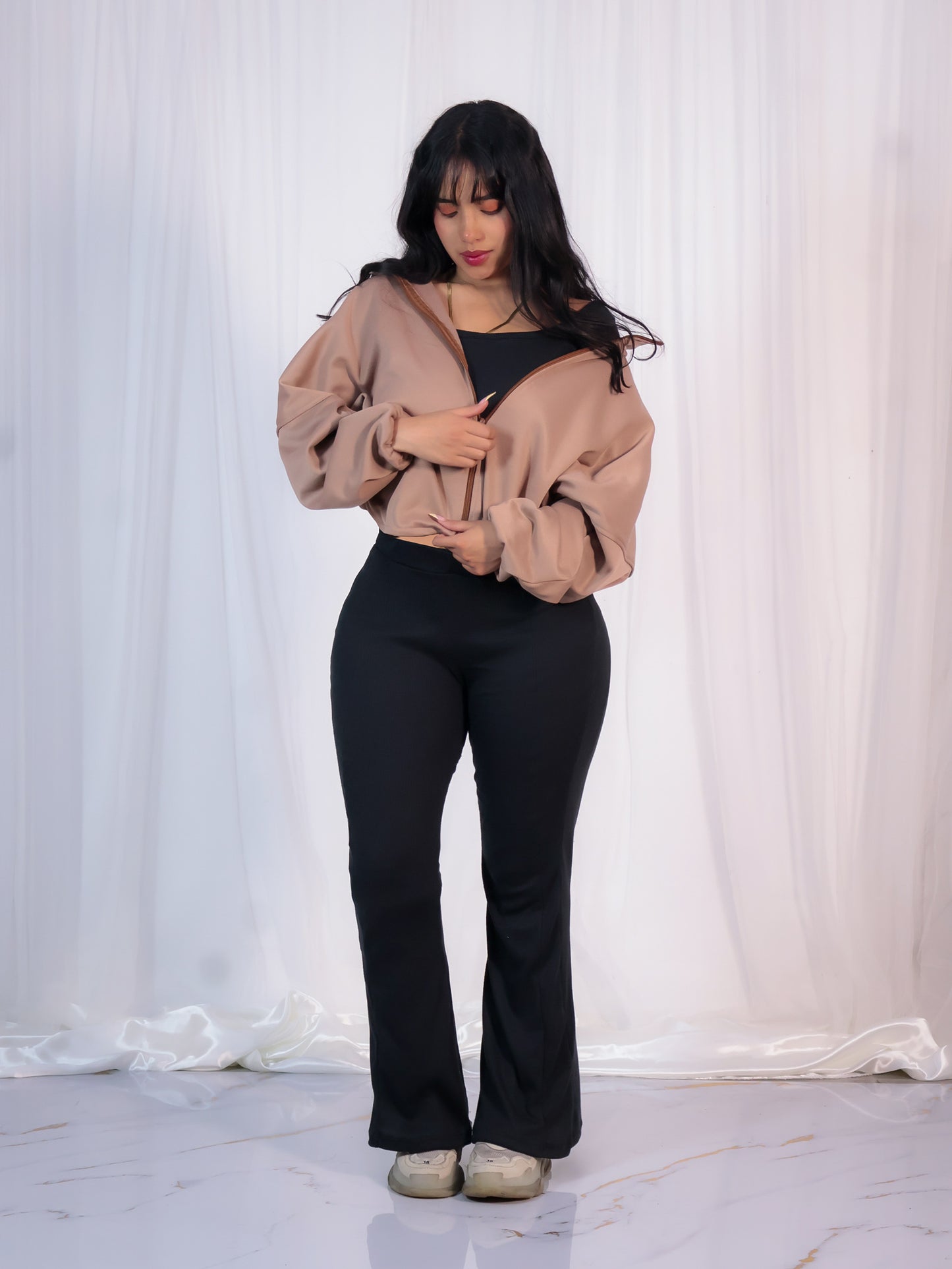 Conjunto rib (Pant y top) + Chaqueta ✨
