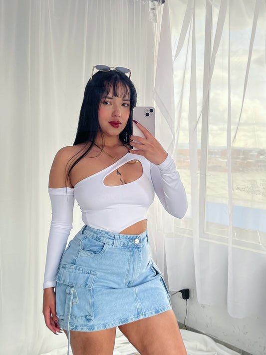 Falda cargo + Body ✨