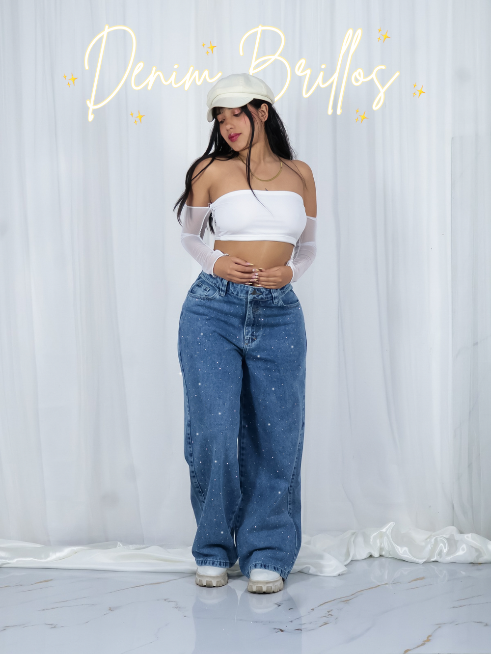 Jean brillos + top