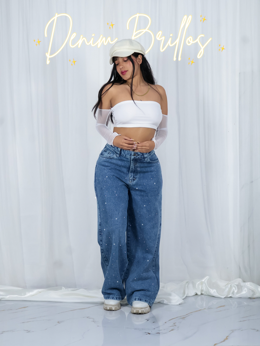 Jean brillos + top