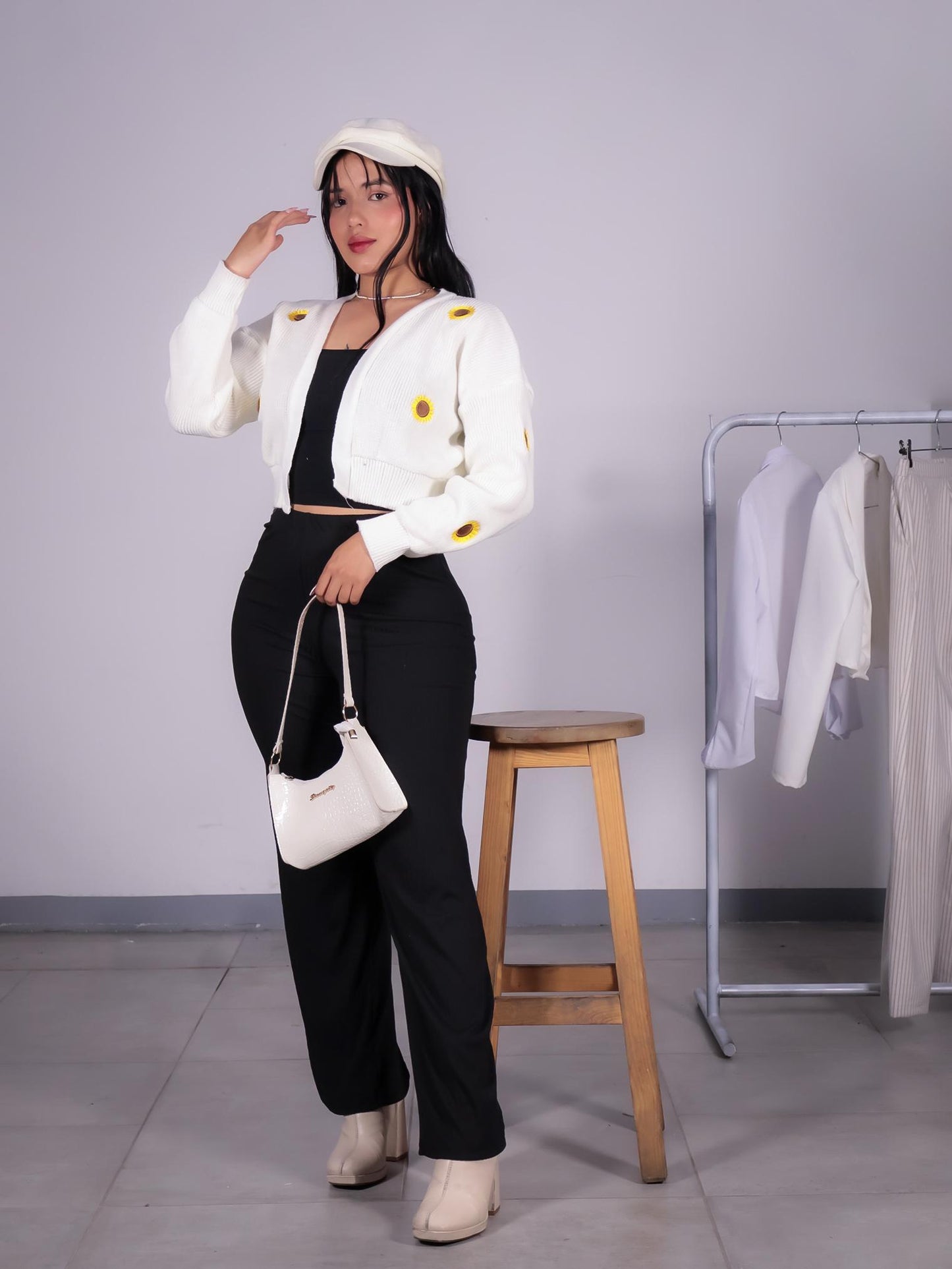 CONJUNTO 3 PIEZAS BUZO + TOP + PANTALON