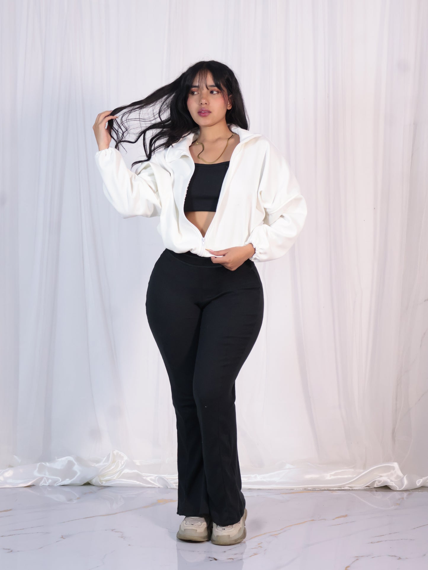 Conjunto rib (Pant y top) + Chaqueta ✨