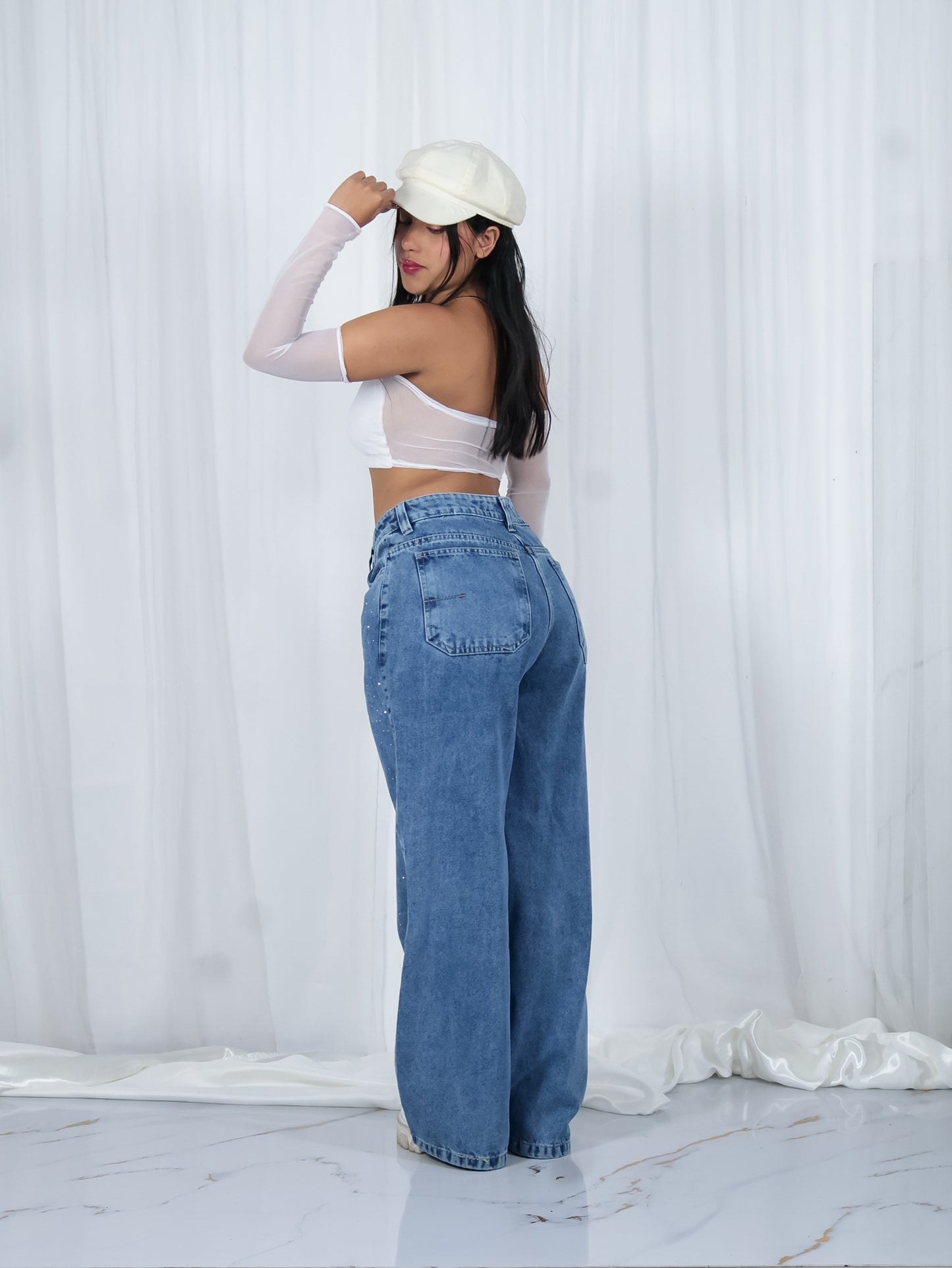 Jean brillos + top