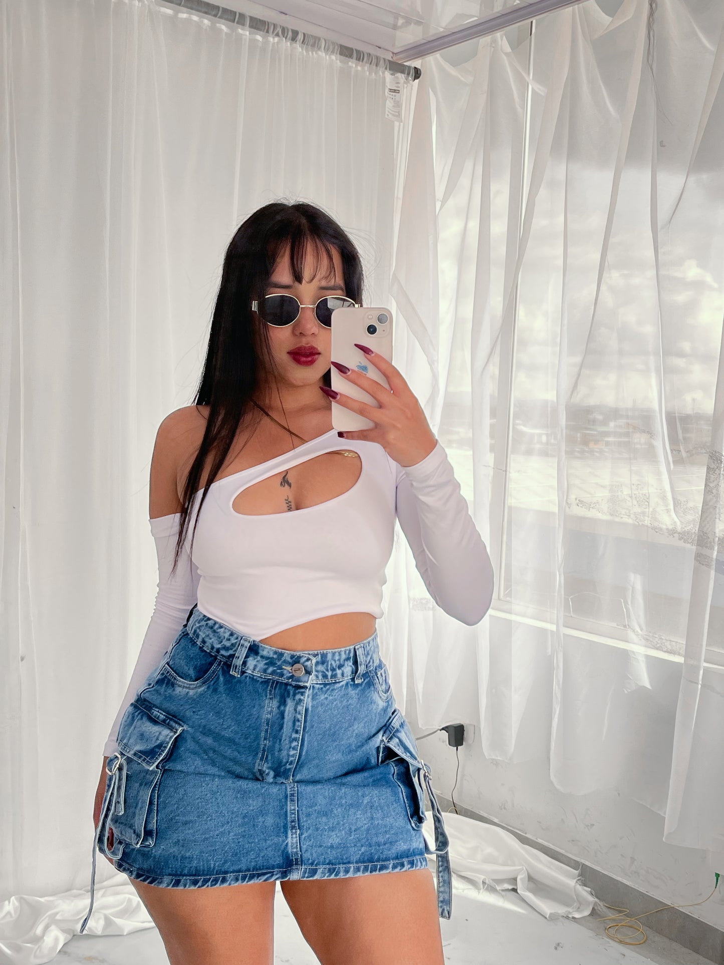 Falda cargo + Body ✨