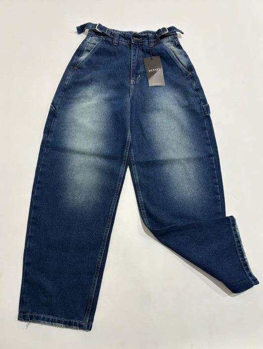Jean baggy azul oscuro