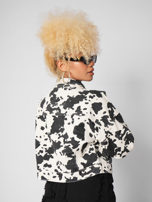 Chaqueta denim cow