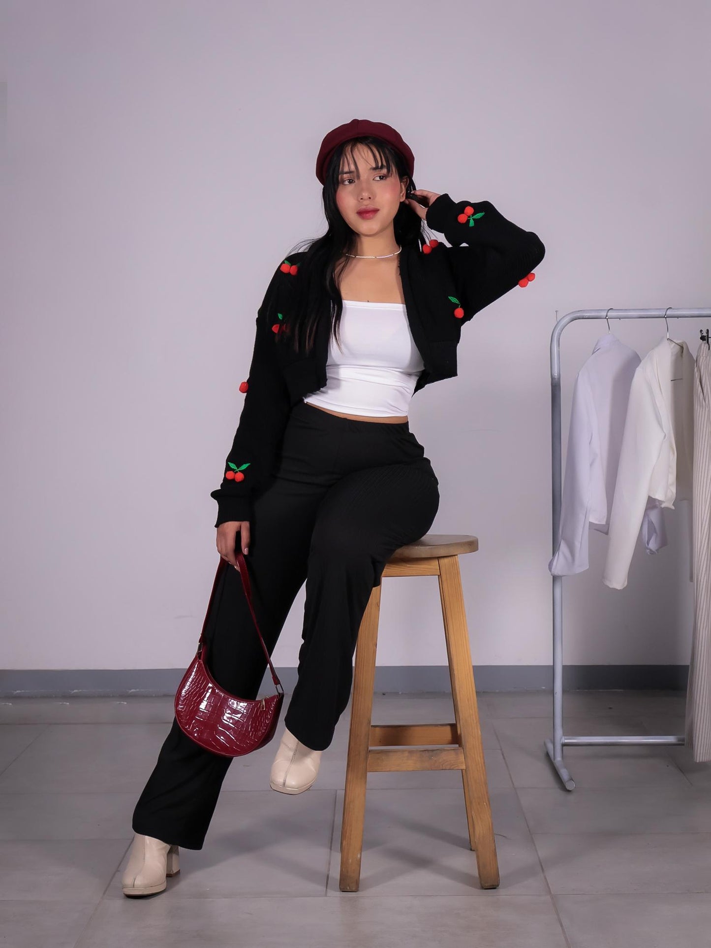 CONJUNTO 3 PIEZAS BUZO + TOP + PANTALON