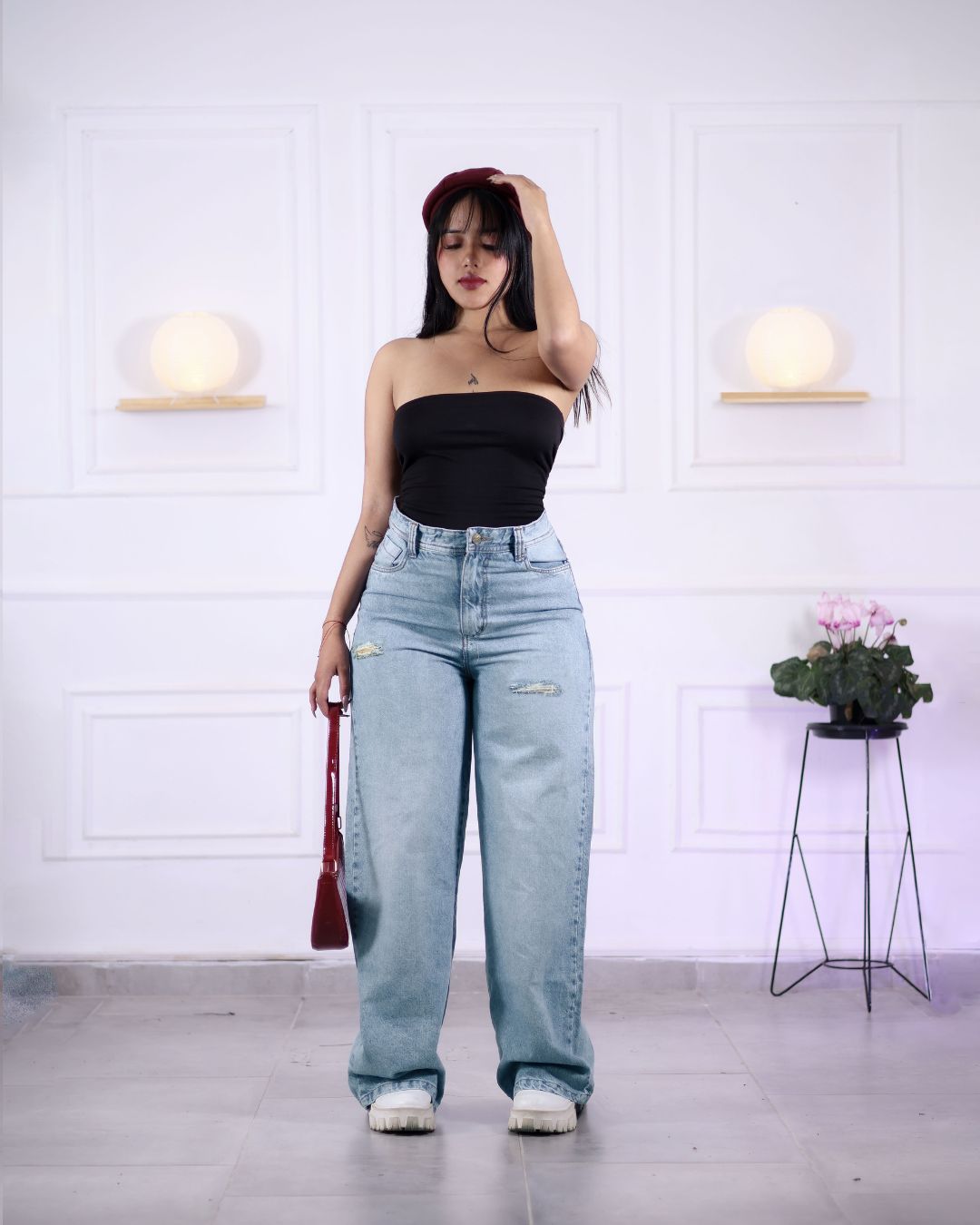 DENIM BAGGY REGULAR + TOP